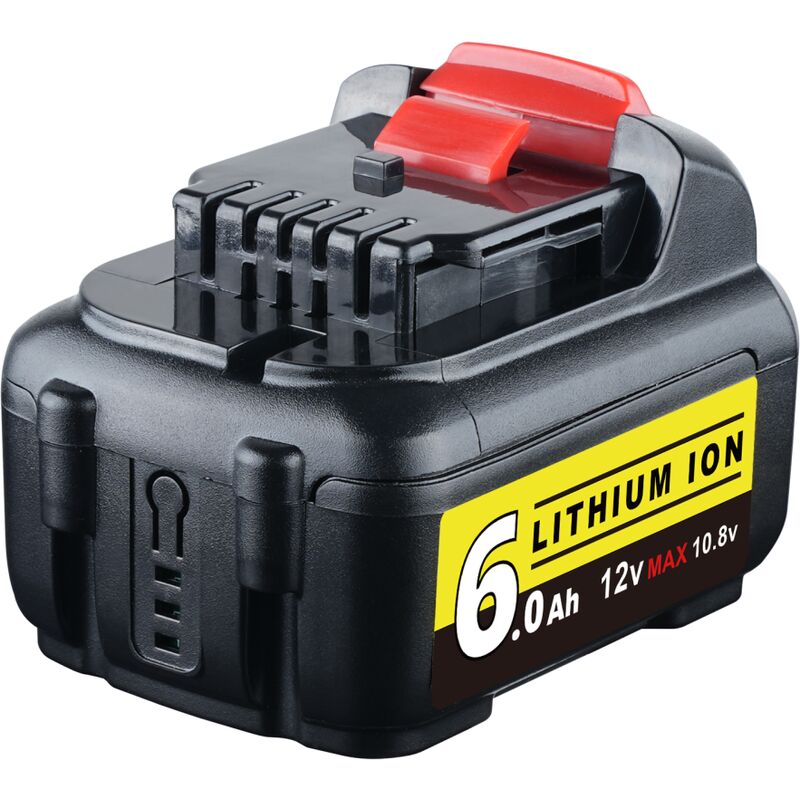 DCB127 Batterie pour DEWALT DCB127-XJ Batterie Li-Ion 6.0Ah 10.8V 12V DCB120 DCB123 DCB127 DCB121 DCD700 DCD710 DCD710S2 DCF610