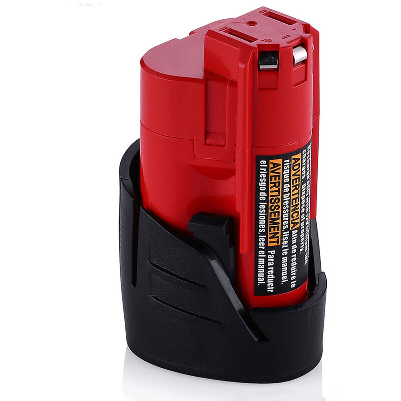 2-Pack 3500mAh 12V Replacement Battery For Milwaukee M12 Tools – Compatible With 48-11-2401, 2412, 2420, 2410 & More – Lithium-Ion, Overcharge Protection