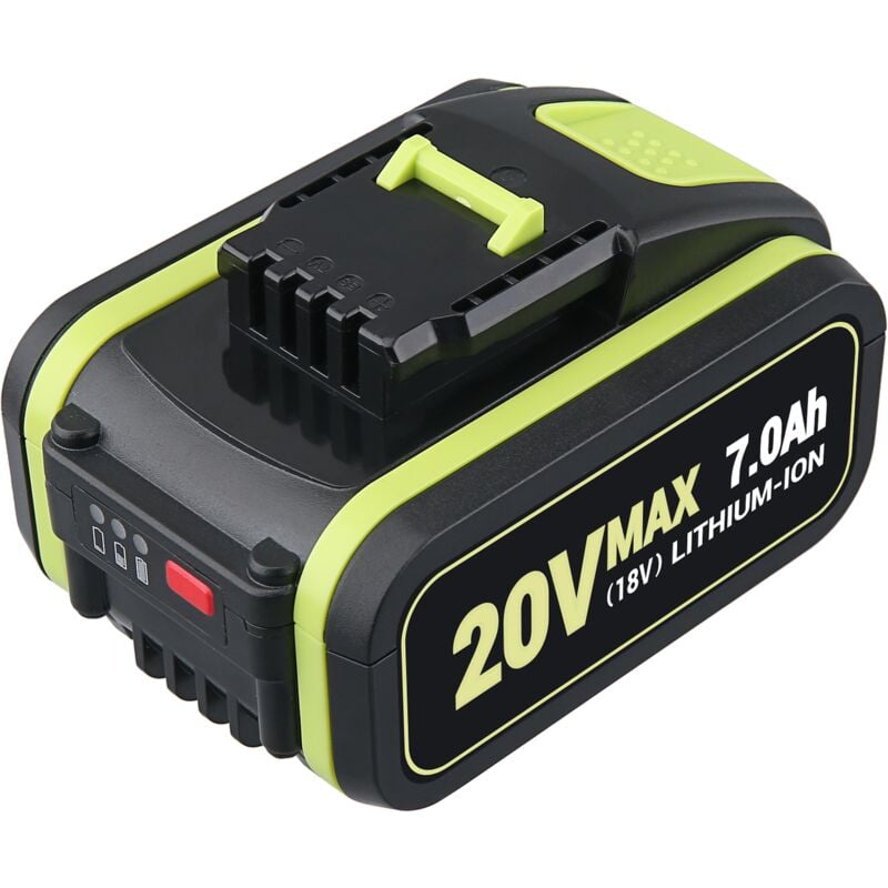 Batterie de rechange 7000mAh pour batterie Worx WA3553 WA3556 WA3551.1 Li-ion 20V compatible avec les appareils Worx 20 V