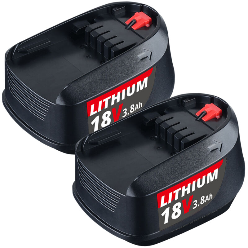 2 Batteries 18V 5.0Ah Pour Outils Bosch Verts (PBA, PSB, PSR) - Li-Ion - Compatibles Chargeurs AL1810CV Etc.