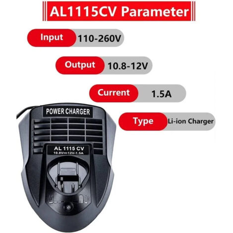 Chargeur de batterie pour Bosch, BAT420, BAT411, 10.8-12V, Eddie Ion, AL1115CV, AL1130CV  44