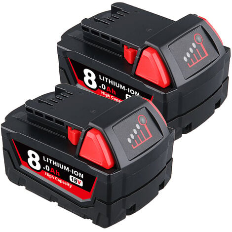 4X 18V 5.5Ah Batterie de Remplacement pour Milwaukee M18B5 Batterie 18V M18  M18B 48-11
