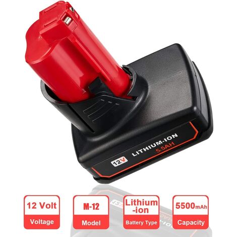 Batterie M12 B4 12V 4,0Ah Red Lithium MILWAUKEE - Batteries Et