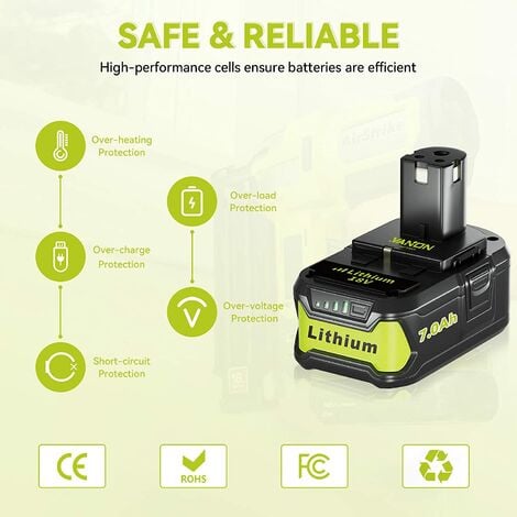 18V 3ah 4ah 5ah Rechargeable Replacement Battery P108 for Ryobi Power Tools  Whole P Series for Cordless Drill Battery Pack - China Ryobi 18V Battery,  5000mAh Power Tool Battery