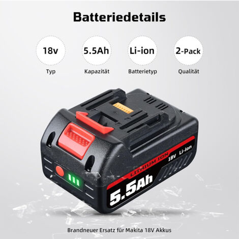 3ah 5.0Ah Li-ion Batterie D'outils De Rechange D'origine Pour Makita Batterie Makita 18v