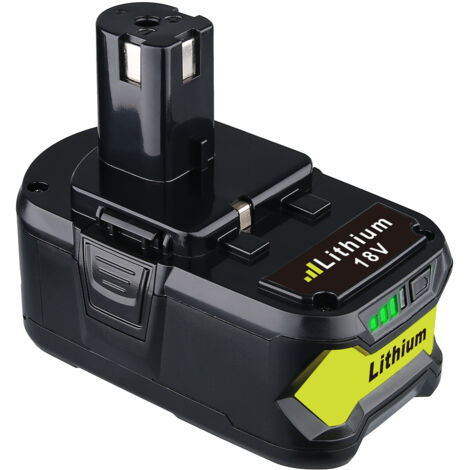 Batterie aste pour Ryobi ONE +, 8.0 Ah, 18V, Eddie Ion, P108, Pknit P122, P104, P105, P102, P103, P109, RB18L25, RB18L40, perceuses sans fil (1/5)