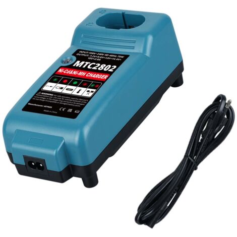 Chargeur de batterie Ni-MH Ni-Cd pour Makita, DC1804T, compatible avec Makita 7.2 V, 9.6 V, 14.4 V, 18 V, PA12, PA14, PA18, 6010D, 6261D