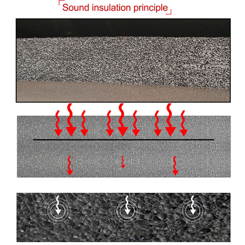 Tappetino isolante termico insonorizzato ignifugo da 6 mm 500x2000 mm 20  x79 per camion auto