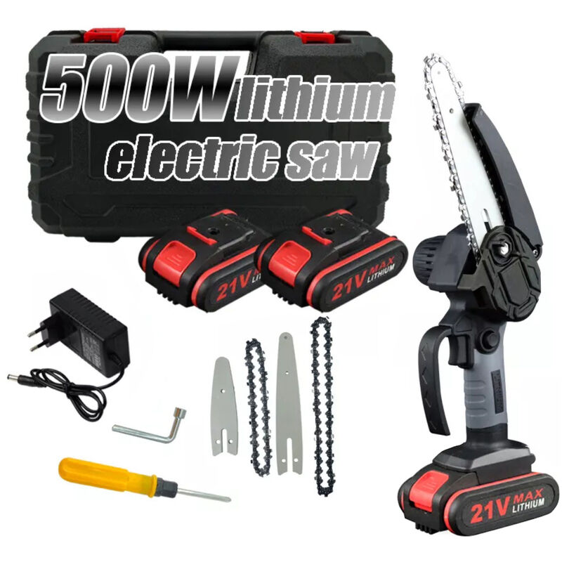 88V Power Chainsaw 3000W Mini motosega a batteria - 6 pollici cordless -  con 2 batterie Hasaki