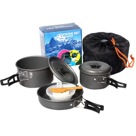 Set Stoviglie Da Campeggio Per 2 Persone - In Acciaio Inox Per Picnic E Escursioni - Foto 8