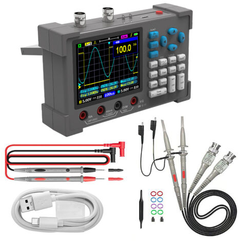 Tester Oscilloscopio HANMATEK Multímetro Con Osciloscopio 2 En 1, Pinza Cercafase Professionale