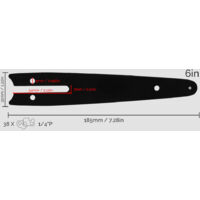 Piastra Guida Catena Per Motosega 6 Pollici - Per Mini Motoseghe, Giardinaggio, Potatura - Foto 3