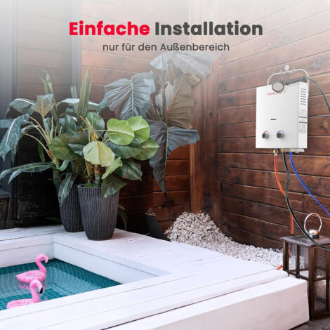 8L Gas Durchlauferhitzer LPG Warmwasserbereiter 16KW  Flssiggas Propan  Wasserheizer Fr Zuhause, Camping, Boot & Wohnmobil