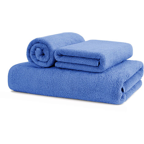 Asciugamani Salvietta Bagno In Morbida Spugna Modello Sophie Colore Blu Navy, misuraOspitecoloreBlu Navy (1/5)