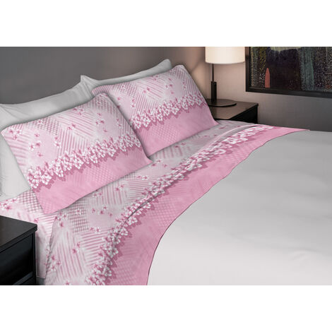 biancheria da letto in flanella biberna melange MELANGE UNI FICHTE 200/200 + 2x 80/80