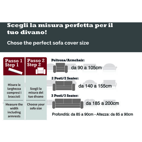 Copri Divano Poltrona Salvadivano Prezioso Tessuto Panama con laccetti 3  Misure