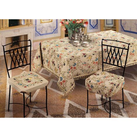 Set Cuscini Coprisedia Imbottiti Sfoderabili Modello Chanell Made In Italy, misuraAletta Piazzato 6PzcoloreChanell