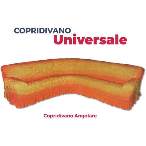 Copridivano angolare 350-500 cm sinistro colore beige - Jaz