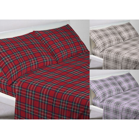 BiancheriaWeb Coppia Federe Cuscino 50x80 Cm In 100% Cotone Made In Italy - Fantasia Renna Con Bottoni Laterali - Rosso E Grigio, Ideale Natale E Inverno - 2