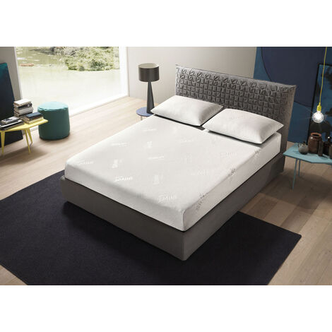 Coprimaterasso Imbottito Elasticizzato Anallergico Federe Cuscino Letto Made Italy, misuraMatrimonialecoloreSphere