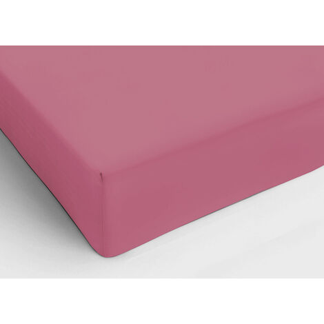 Lenzuolo Sotto Con Angoli Coprimaterasso In Cotone Tinta Unita Colore Fucsia C.N., misuraFrancesecoloreFucsia
