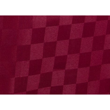 Tovaglia Cucina Soggiorno Antimacchia Idrorepellente Jacquard In Mod.  Scaccomatto Bordeaux, misura100x100cmcoloreBordeaux