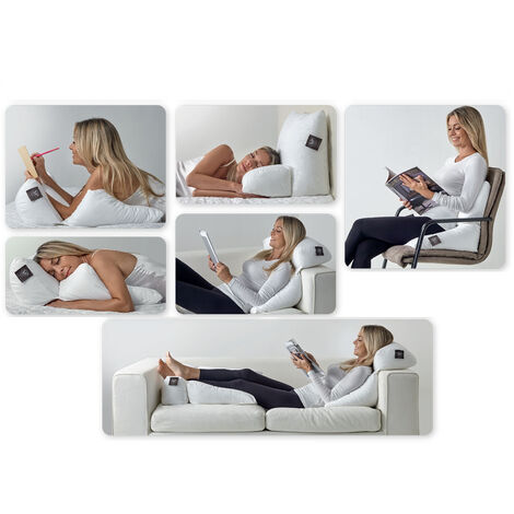 Cuscino ortopedico cuneo da letto con tessuto Geemma, per leggere,  migliorare la postura o la circolazione delle gambe