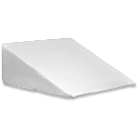 Cuscino Guanciale Letto Modello Cuneo Anallergico Sfoderabile, misuraCuscino CuneocoloreBianco