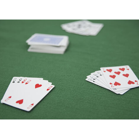 Copritavolo Sotto Tovaglia Verde Panno Carte Poker Tappeto Giochi Da Tavolo  135x220cm Verde - AliExpress