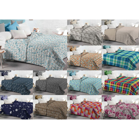 Quilt Trapuntino Piumino Estivo 100gr/mq Microfibra Bea Varie Fantasie, misuraSingolocoloreDIS.14