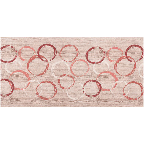 Tappeto Passatoia Tessuto Jacquard Linea Emozioni Disegno Giotto Rosso, misura57x400coloreRosso (1/5)