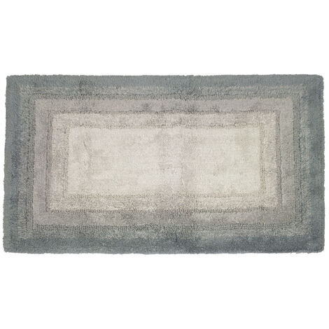 Tappeto Bagno Rettangolare In Spugna Morbida Antiscivolo Degradè Carbone, misura50x80coloreCarbone (1/5)