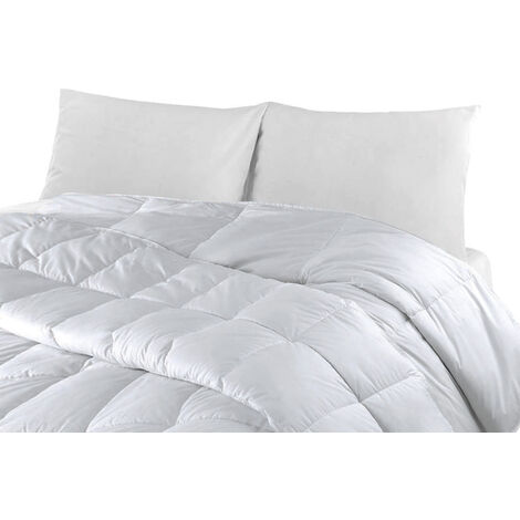 Interno Piumino Antiacaro Piumone Letto 4 Stagioni Estate Inverno Bianco Lavabile, misuraPiazza E Mezzacolore4 Stagioni