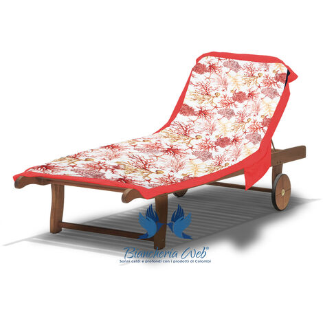 Telo Con Cuscino Telo Mare Microfibra BIANCHERIAWEB Con Cuscino - Modello Fashion Summer Fucsia | Per Lettino Telo Lettino Mare Con Angoli