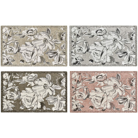 Tappeto Arredo Salotto Antiscivolo Scendiletto Camera Dis. Aster By Suardi, misura115x175coloreFango