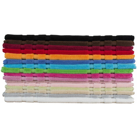 Tappeto Casa Bagno Morbido 50x65cm Tinta Unita 100% Cotone Modello Sophie, misuraTappetocoloreOrchidea