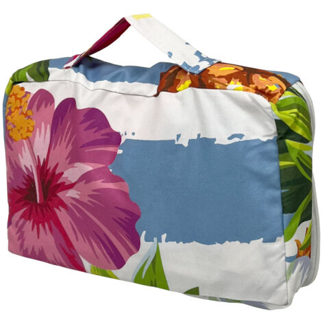 Telo Con Cuscino Telo Mare Microfibra BIANCHERIAWEB Con Cuscino - Modello Fashion Summer Fucsia | Per Lettino Telo Lettino Mare Con Angoli