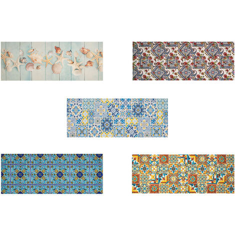 Tappeto Cucina Antiscivolo Stampa Digitale Emozioni Fantasie Maiolica Marina, misura58x80coloreDeruta (1/5)