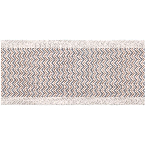 Tappeto Passatoia Tessuto Jacquard Linea Emozioni Dis. Zig Zag Twist Blu, misura57x140coloreBlu (1/5)