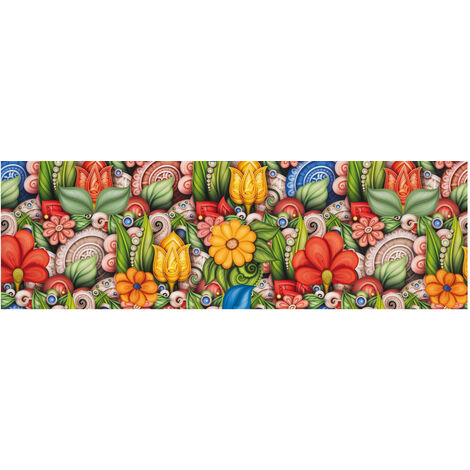 Tappeto Passatoia Cucina Antiscivolo Stampa Digitale Sprinty Disegno Tun, misura52x90coloreTun