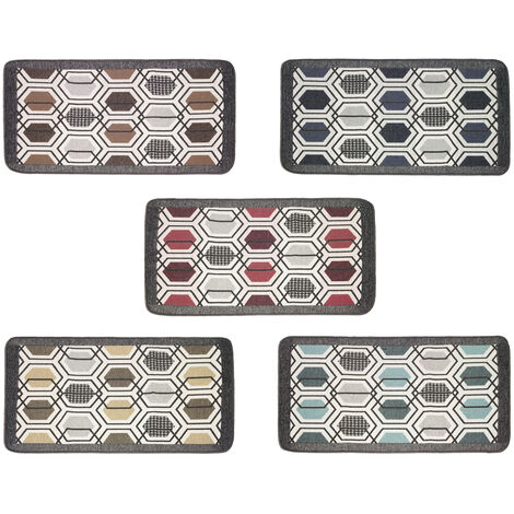 Tappeto Bagno Doccia Antiscivolo Mod. Vietri Tappetino Super Assorbente Cotone Pelo Corto, misura60x120coloreMarrone