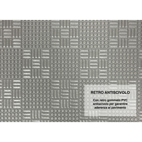 Tappeto Passatoia Cucina 50x400 Cm - Stampa Digitale Onda Girasoli, Retro Antiscivolo, Cotone, Made In Italy - Foto 4