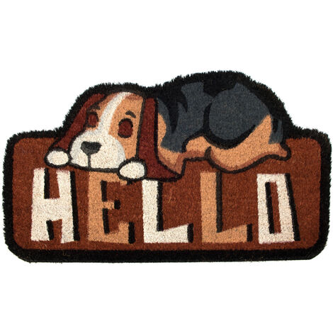 Zerbino Divertente 'Hello There' – Tappetino Ingresso In Gomma Antiscivolo – 45x75 Cm – Lavabile In Lavatrice