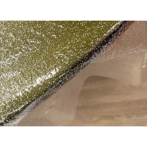 Tovaglia Cerata Trasparente Glitterata Argento PVC plastica trasparente  cucina
