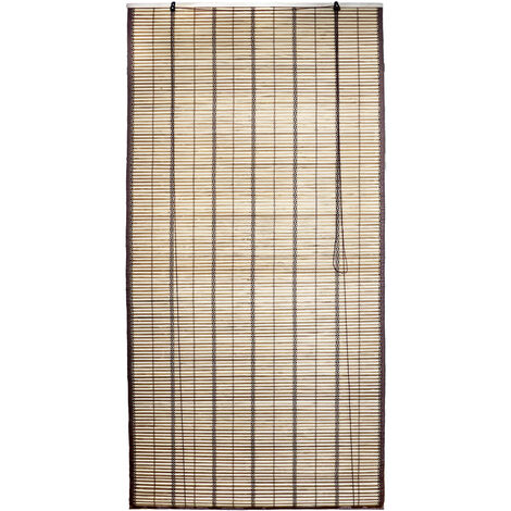 Tenda A Rullo Tapparella Bamboo A Caduta Pannello Porta Finestra Modello Oxaka, misura120x250coloreMarrone