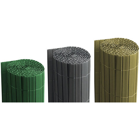 Rotolo Arella PVC Rete Recinzione Listelle Frangivista Da Esterno, misura100x500coloreNatural