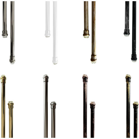 Bacchette Tende A Pressione Bastone Tenda Estensibile Astina Con Molla, misura60-80coloreOro