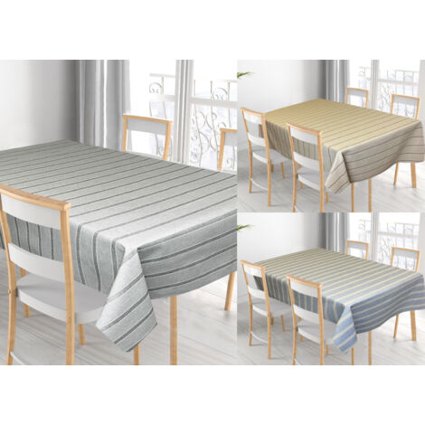 Tovaglia Per Salotto Cucina In Miros Misto Cotone Made In Italy California RP, misura140x180coloreBeige (1/5)