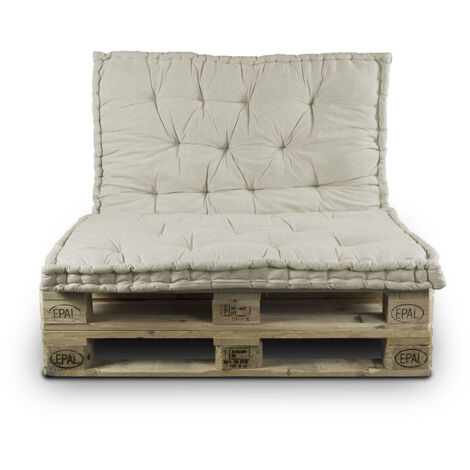 Cuscino Mattonella Per Seduta-Schienale Divani Pallet Cuscino Per Bancale 80x120, misura80x120coloreTortora