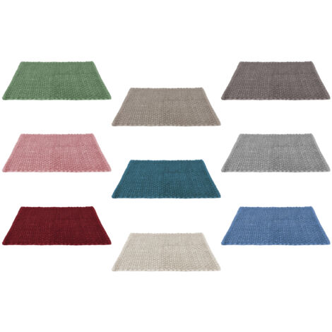 Tappeto Bagno Doccia Antiscivolo In Microfibra Super Assorbente Osaka, misuraParure 3 PezzicoloreStone